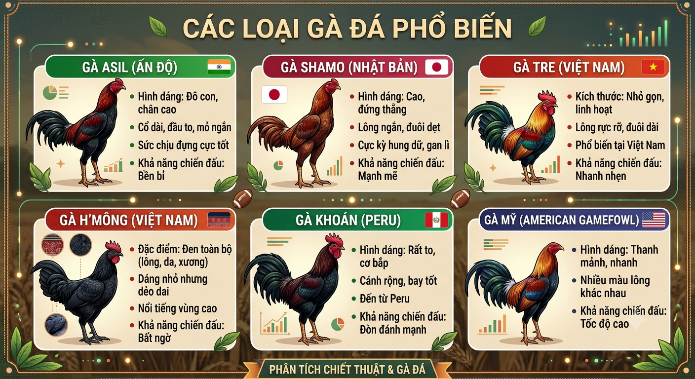 các loại gà đá
